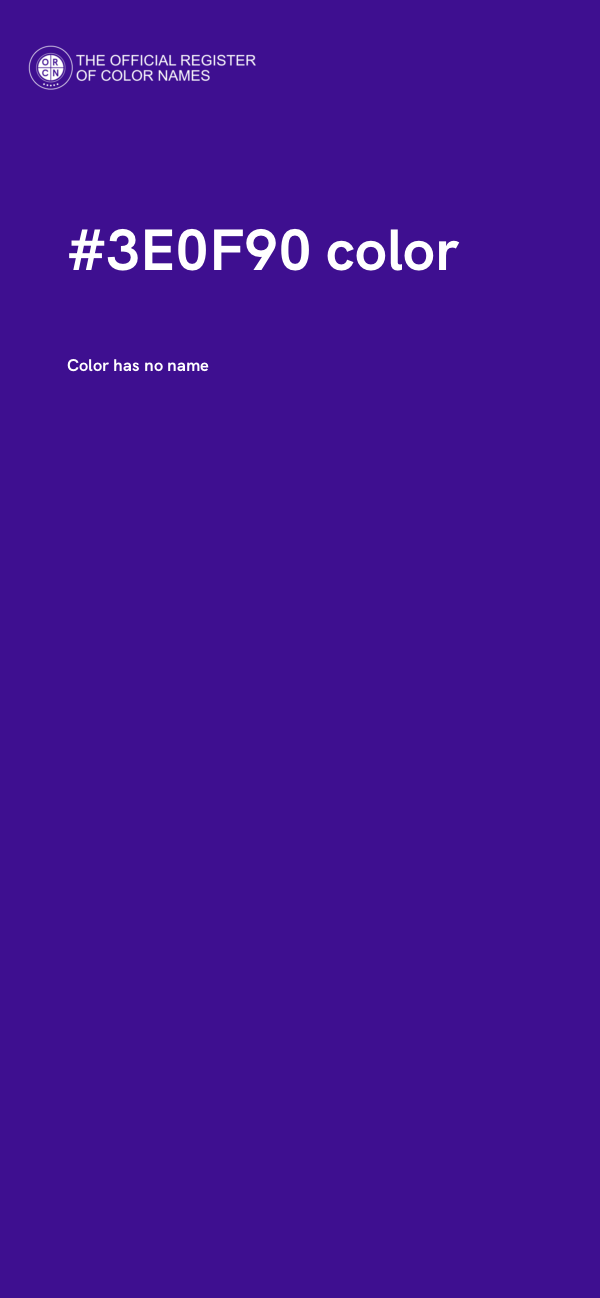 #3E0F90 color image