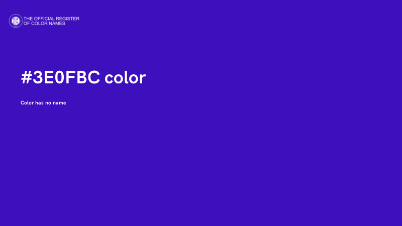 #3E0FBC color image