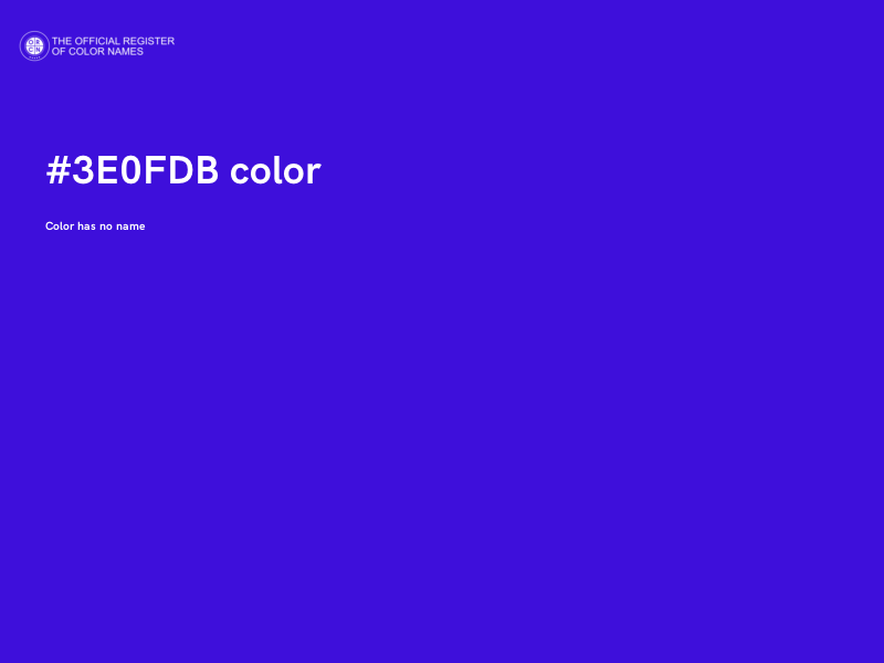 #3E0FDB color image