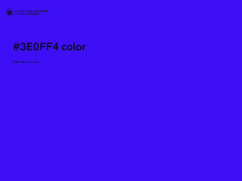 #3E0FF4 color image
