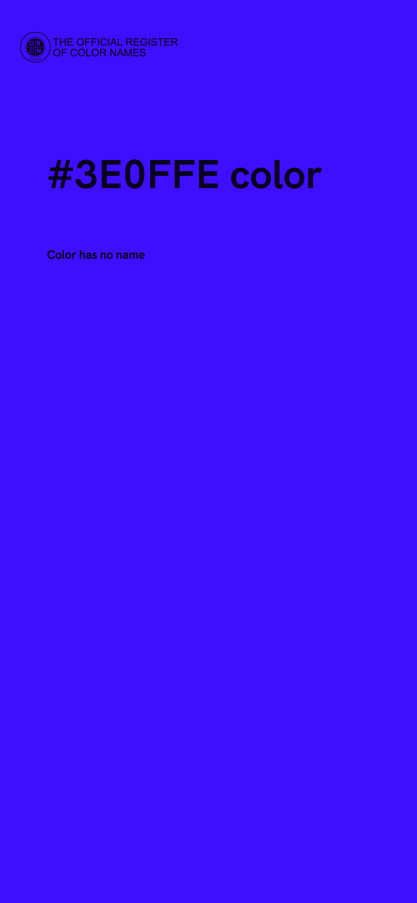 #3E0FFE color image