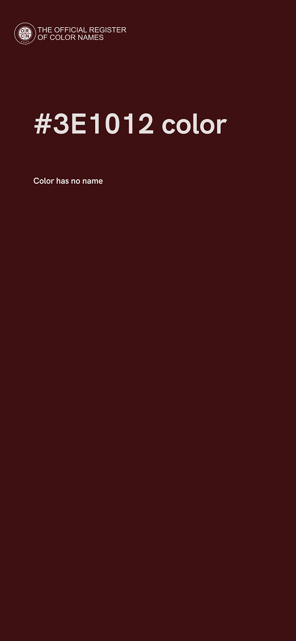 #3E1012 color image