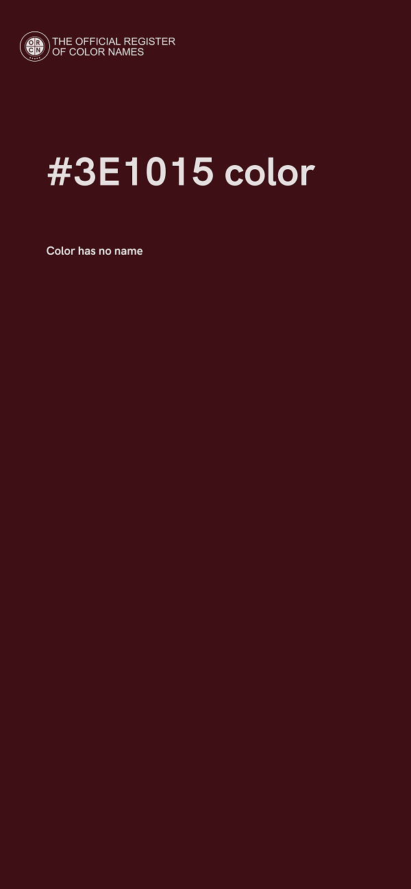 #3E1015 color image