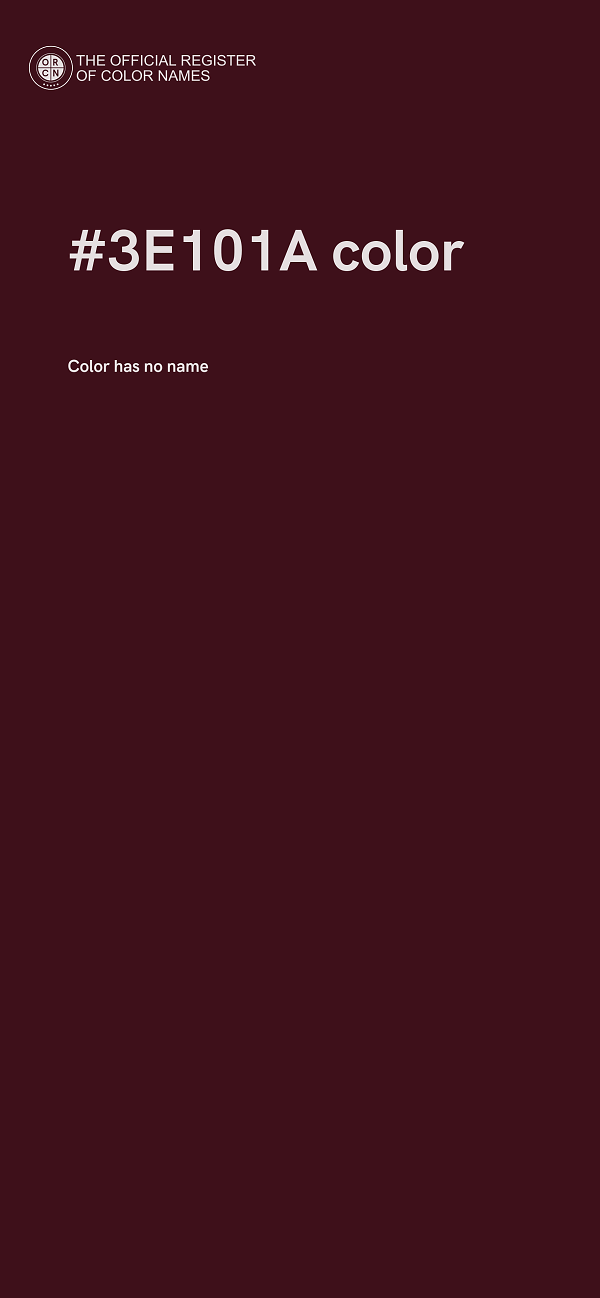 #3E101A color image