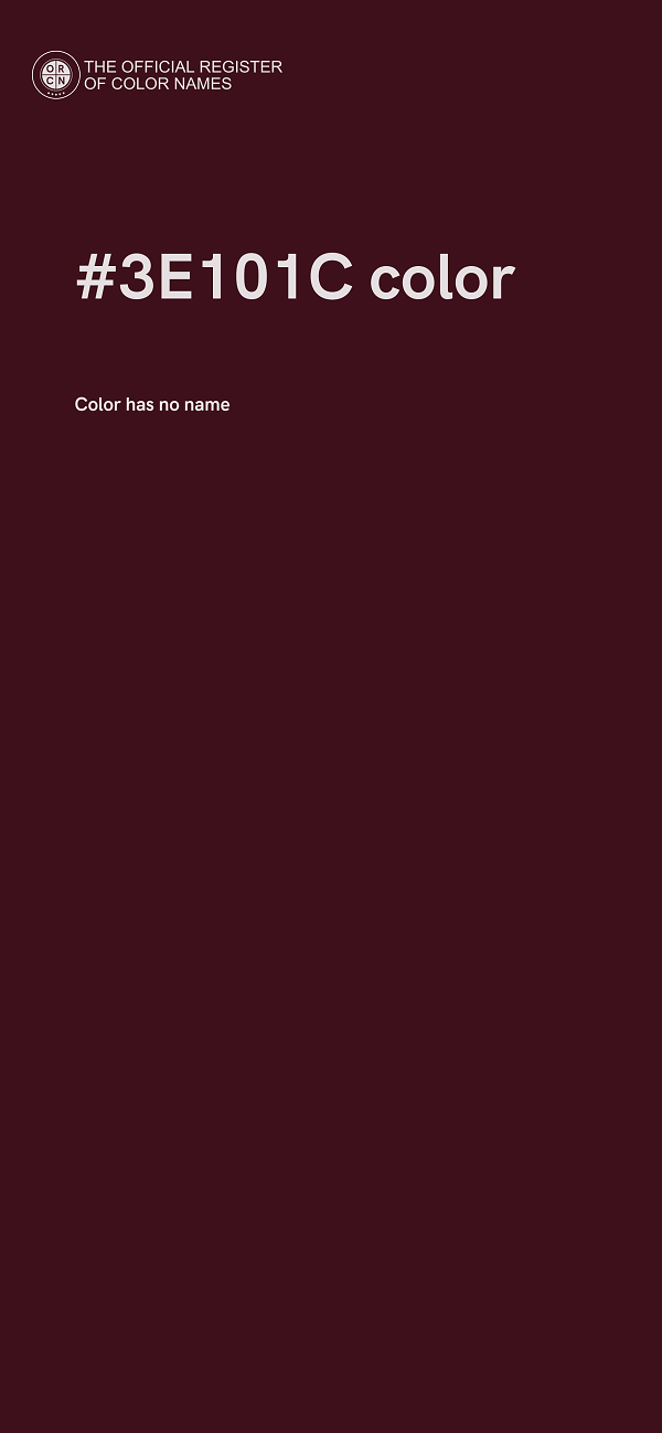 #3E101C color image