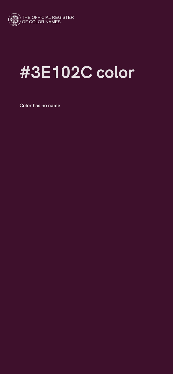 #3E102C color image