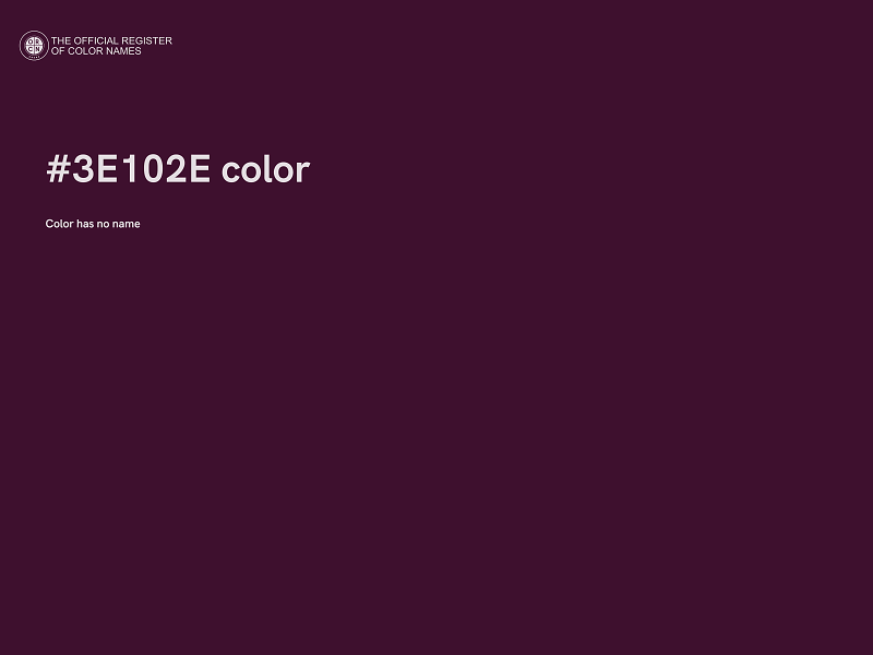 #3E102E color image