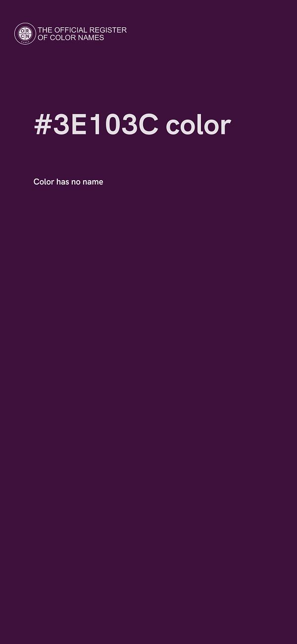 #3E103C color image