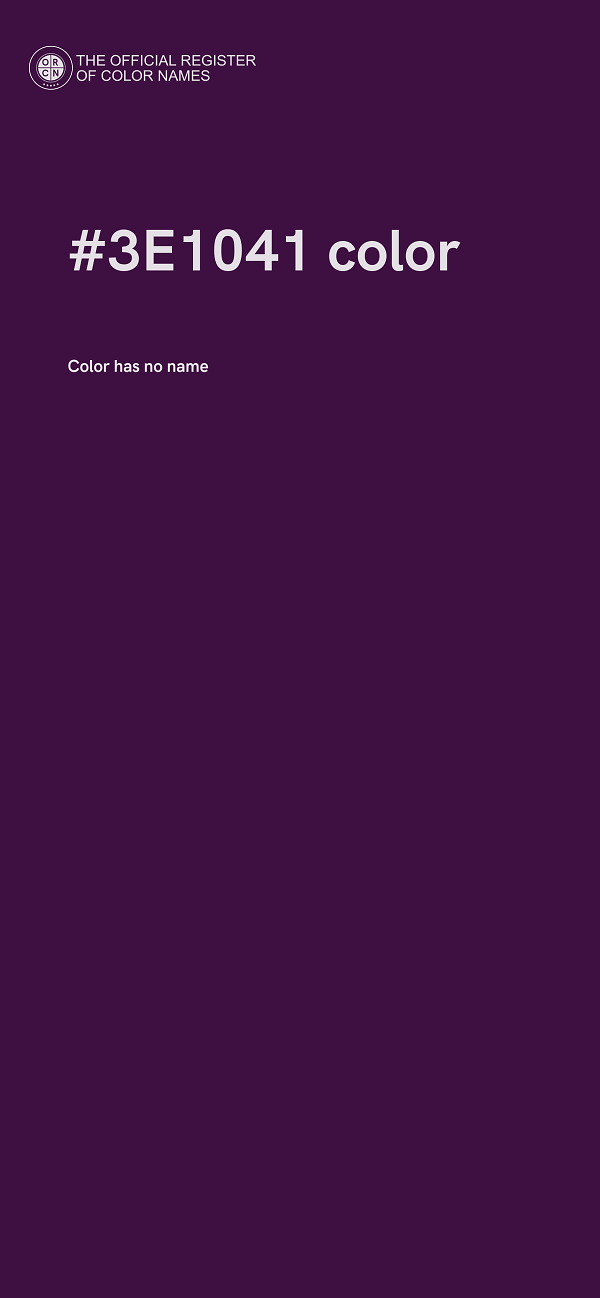 #3E1041 color image
