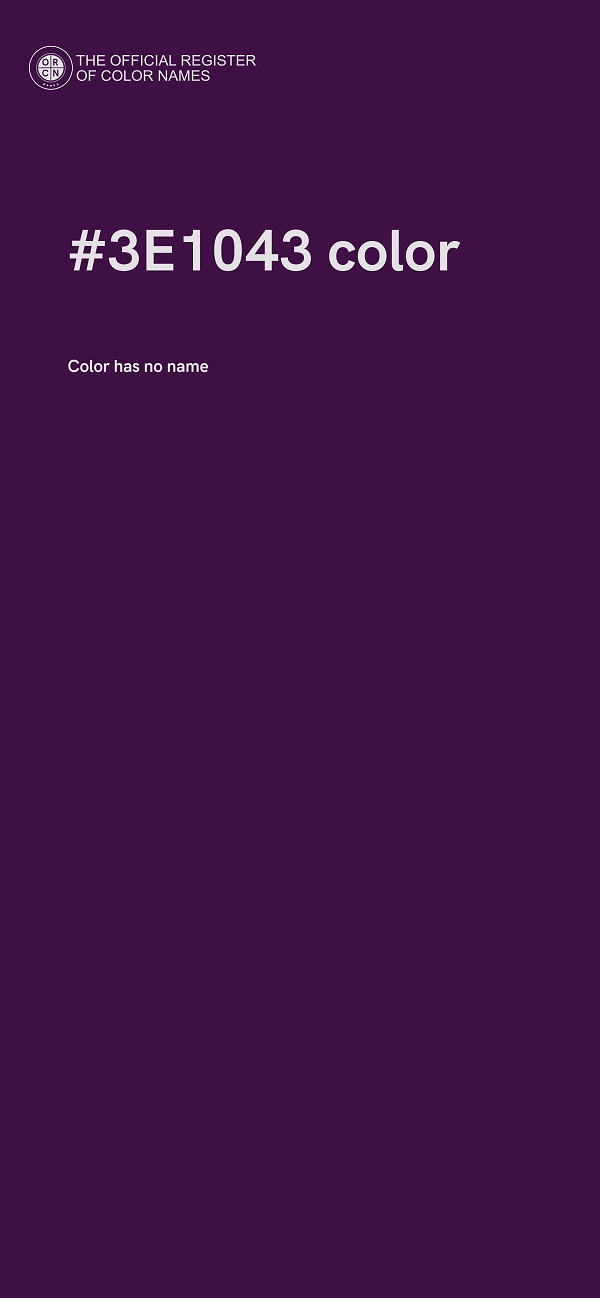 #3E1043 color image