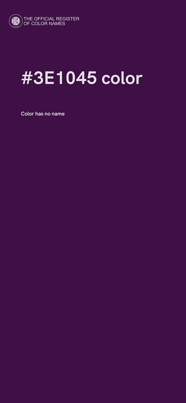#3E1045 color image