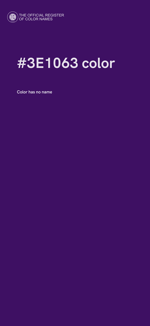 #3E1063 color image