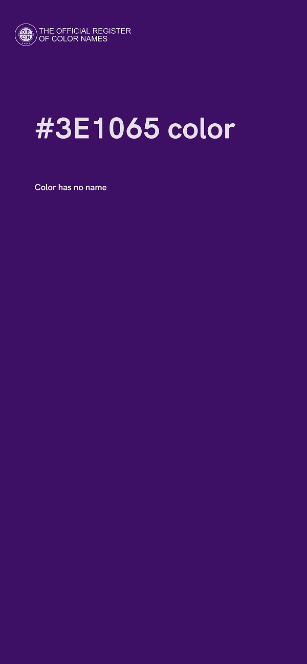 #3E1065 color image