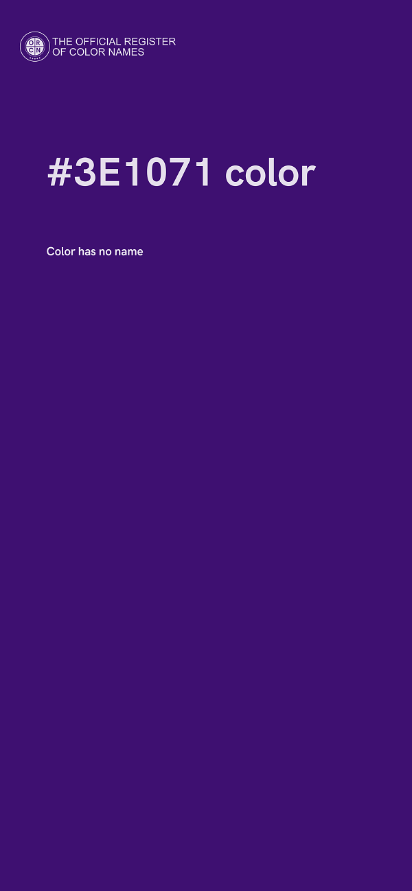 #3E1071 color image