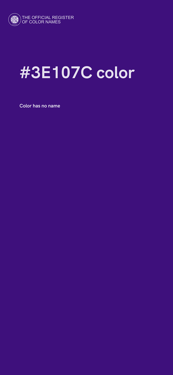 #3E107C color image