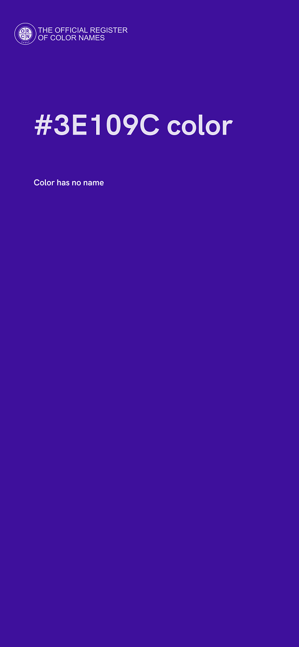 #3E109C color image
