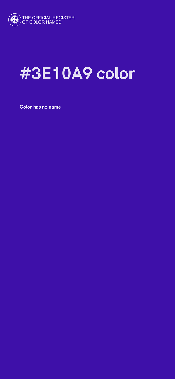 #3E10A9 color image