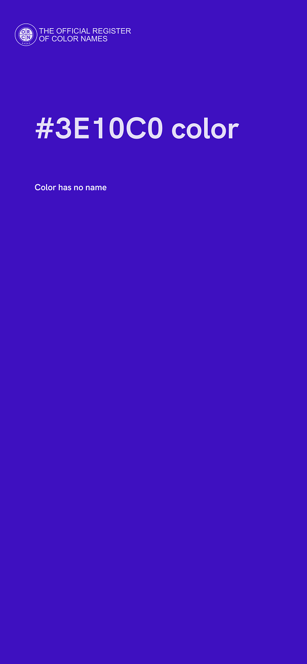 #3E10C0 color image