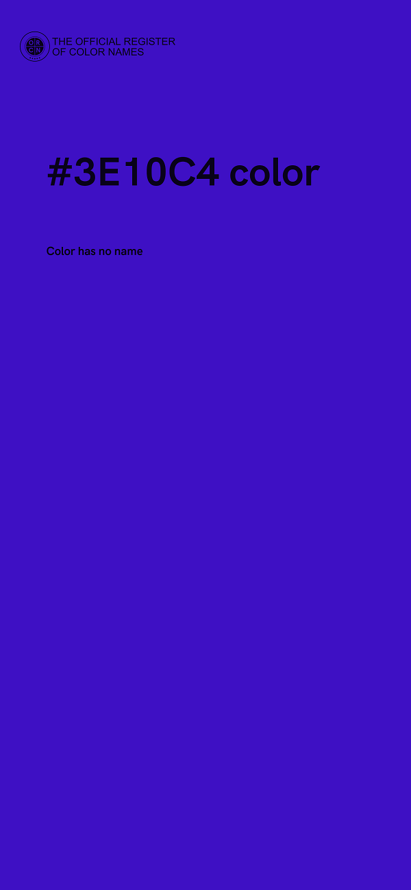 #3E10C4 color image