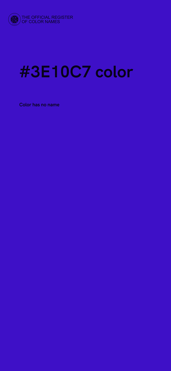#3E10C7 color image