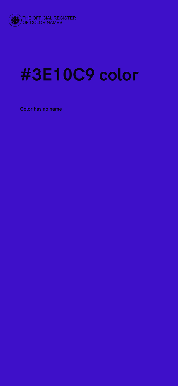 #3E10C9 color image