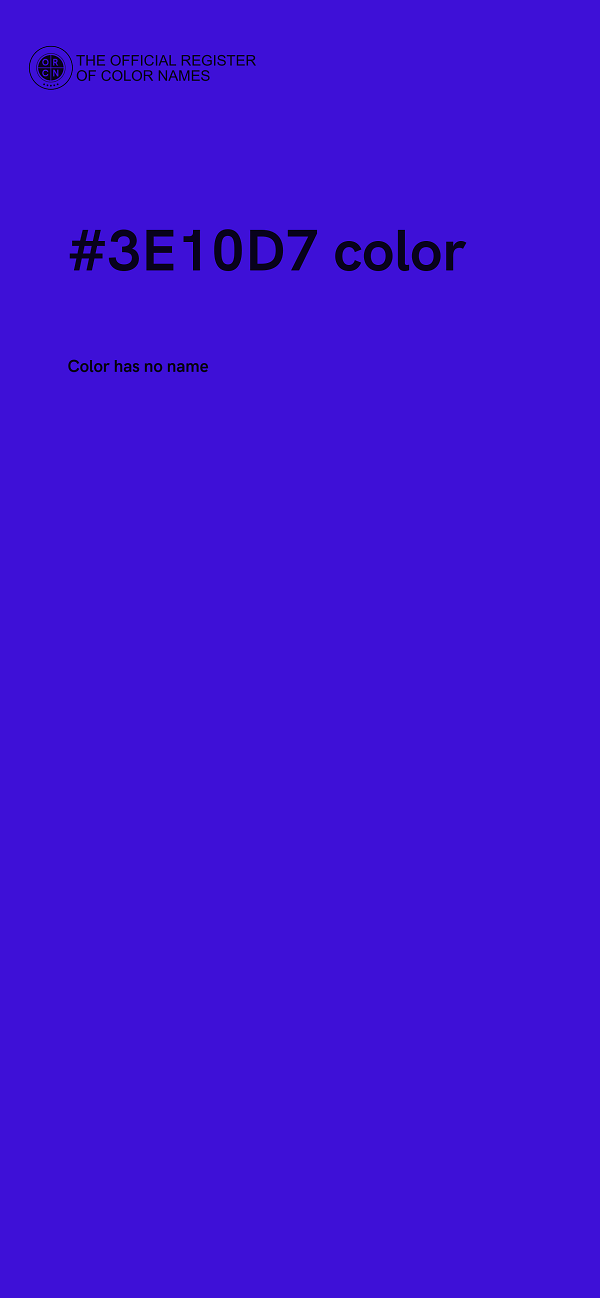 #3E10D7 color image