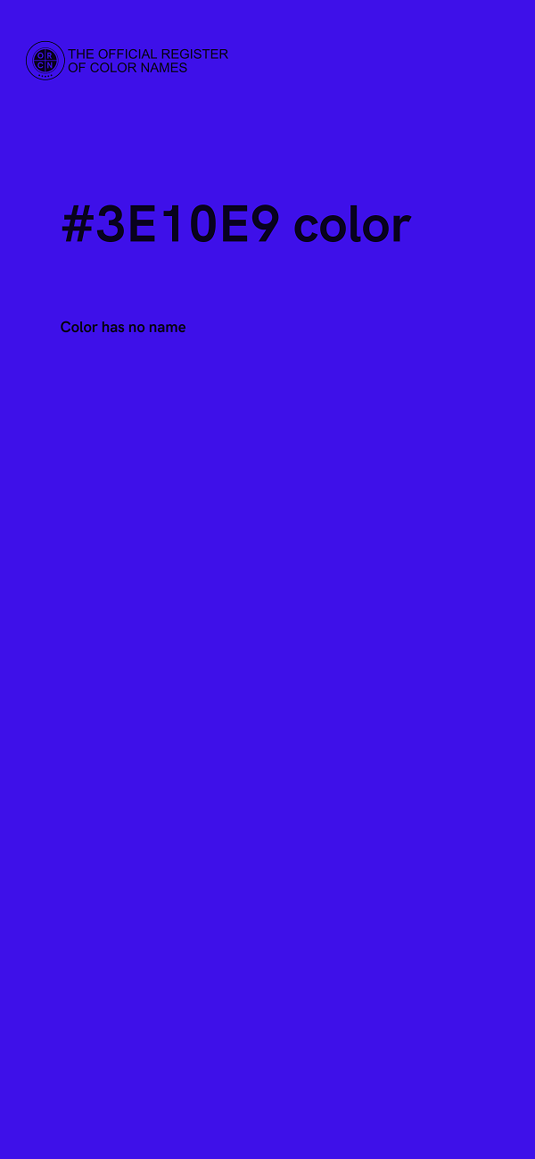 #3E10E9 color image