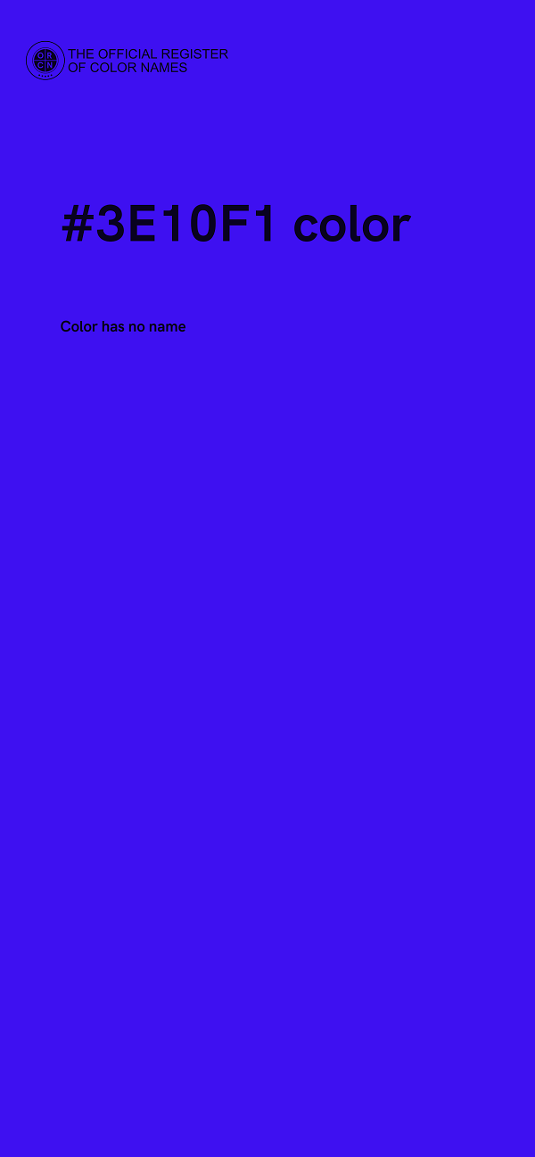 #3E10F1 color image