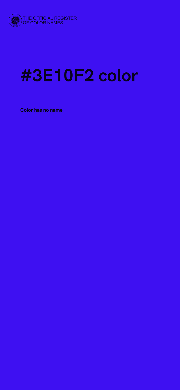 #3E10F2 color image