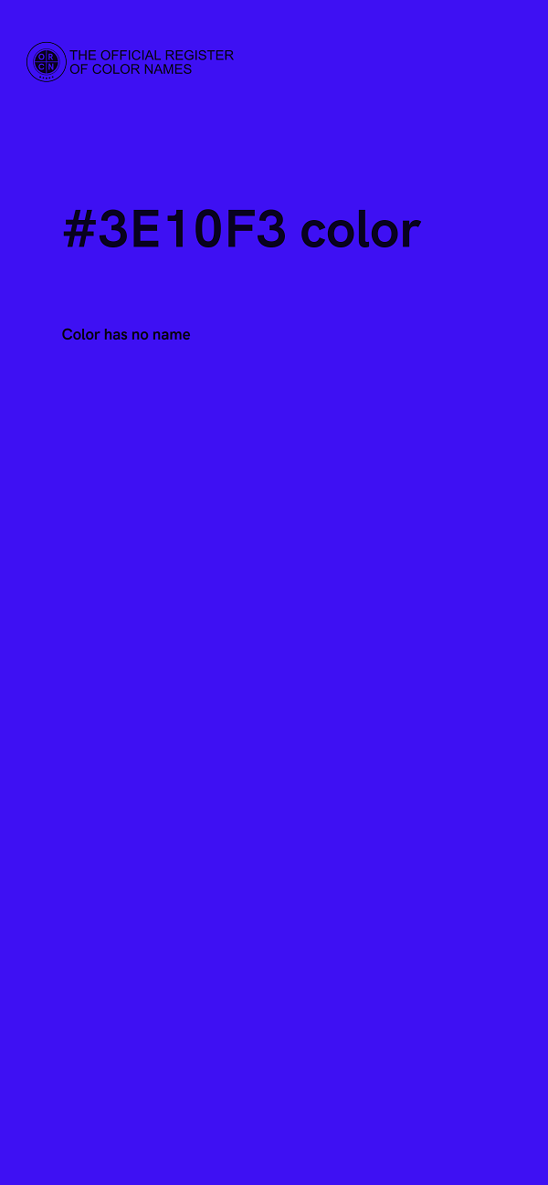 #3E10F3 color image