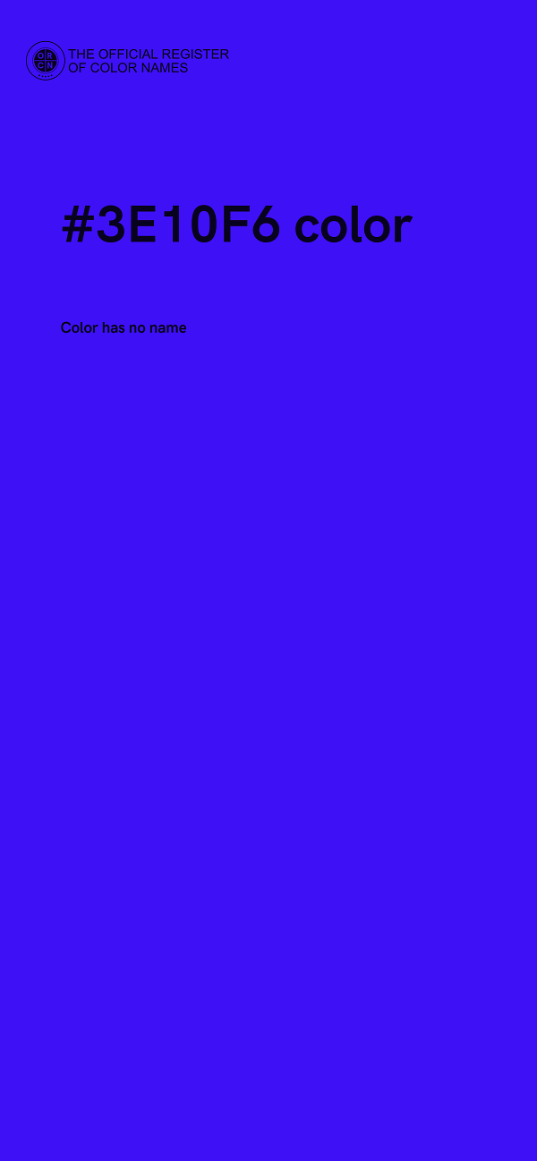 #3E10F6 color image