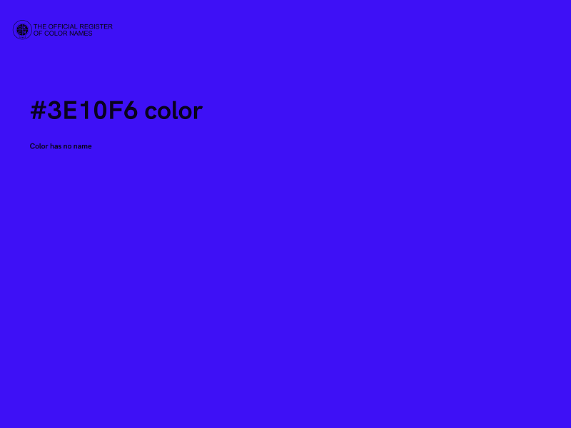 #3E10F6 color image