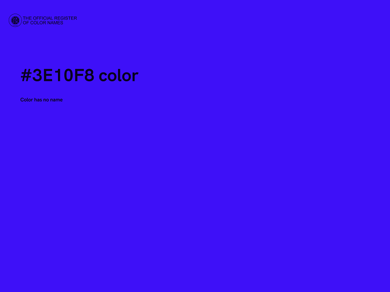 #3E10F8 color image