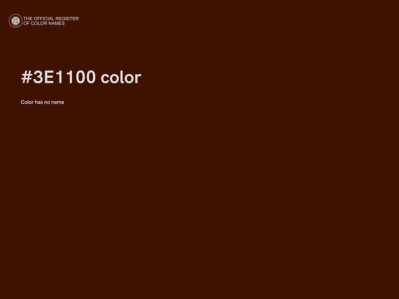 #3E1100 color image