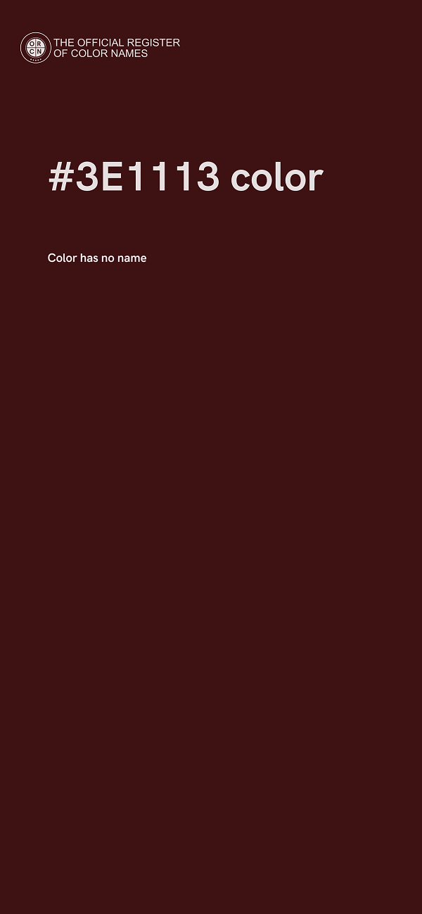 #3E1113 color image