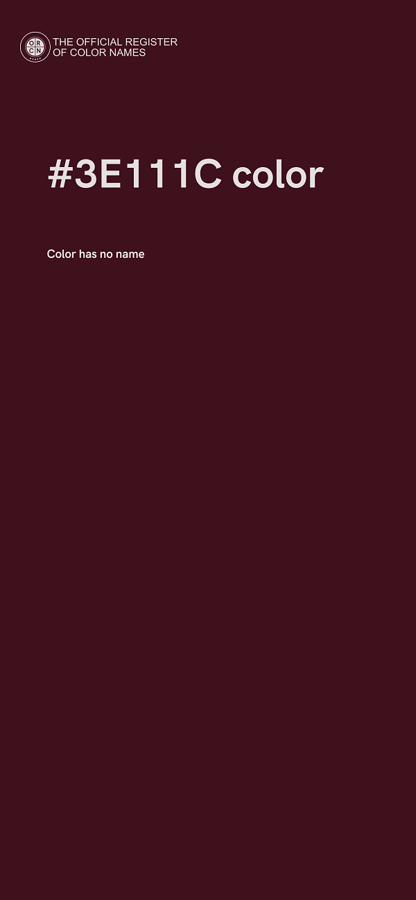 #3E111C color image
