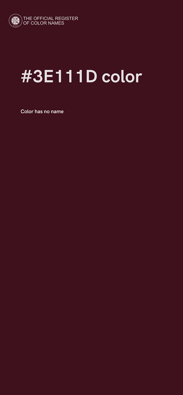 #3E111D color image