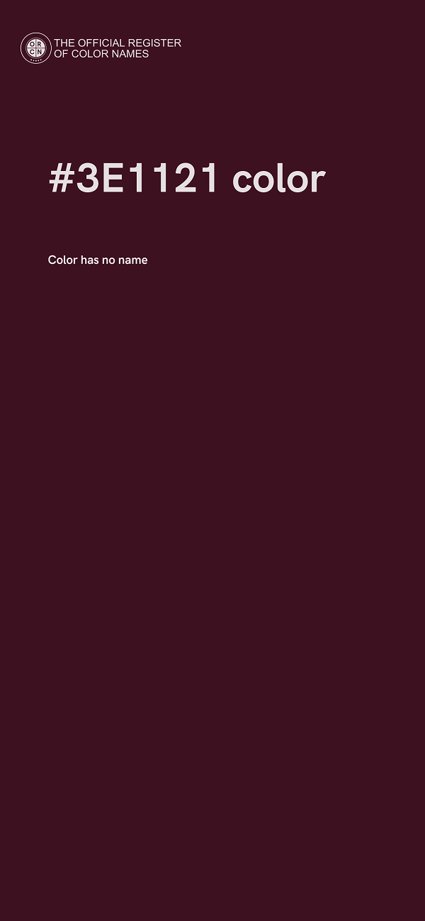 #3E1121 color image