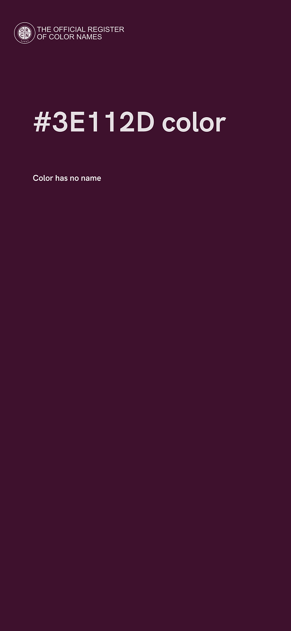 #3E112D color image
