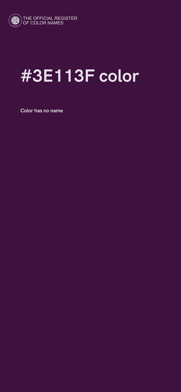 #3E113F color image