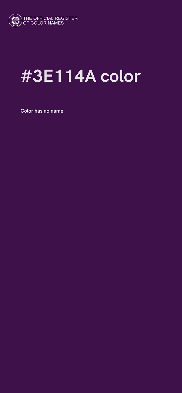 #3E114A color image