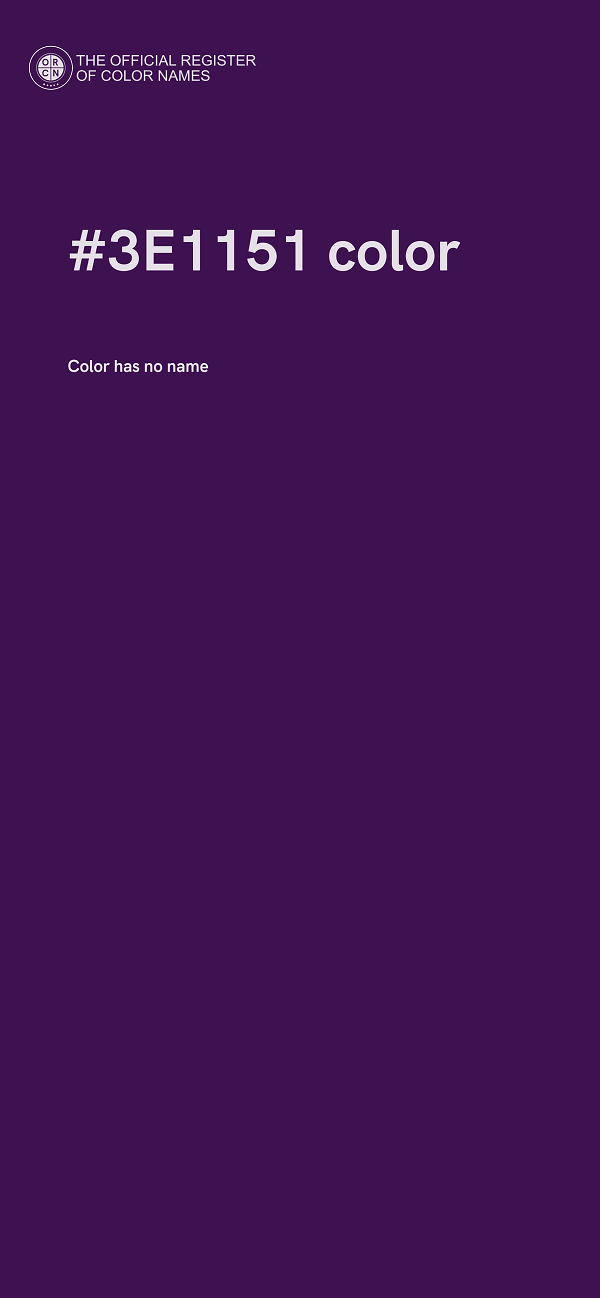 #3E1151 color image