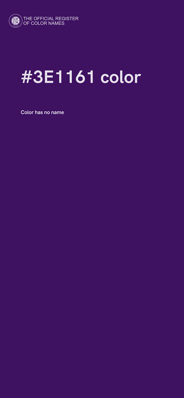 #3E1161 color image