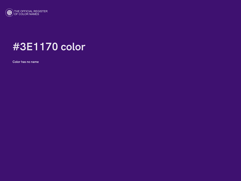 #3E1170 color image