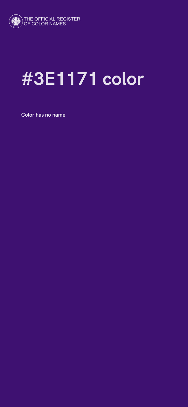 #3E1171 color image
