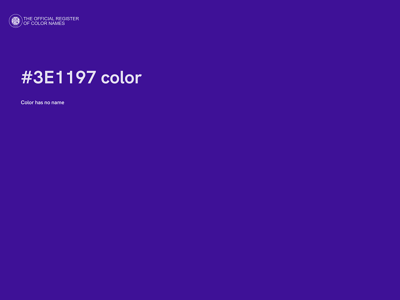 #3E1197 color image