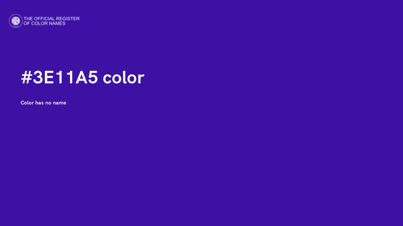 #3E11A5 color image