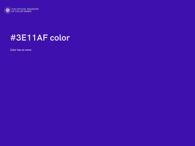 #3E11AF color image