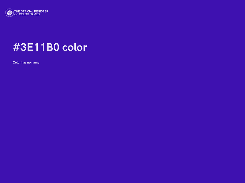 #3E11B0 color image