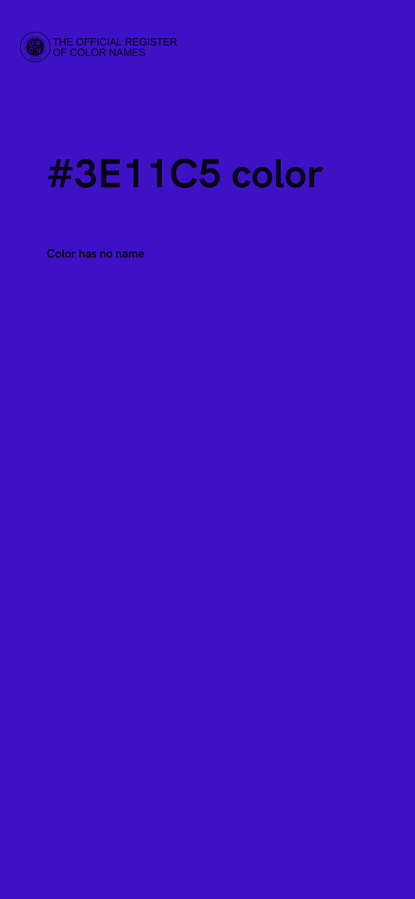 #3E11C5 color image